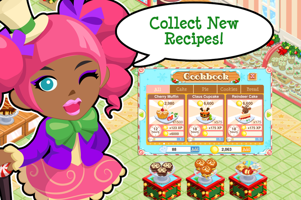 Bakery Story Christmas Games Entertainment Adventure Simulation free